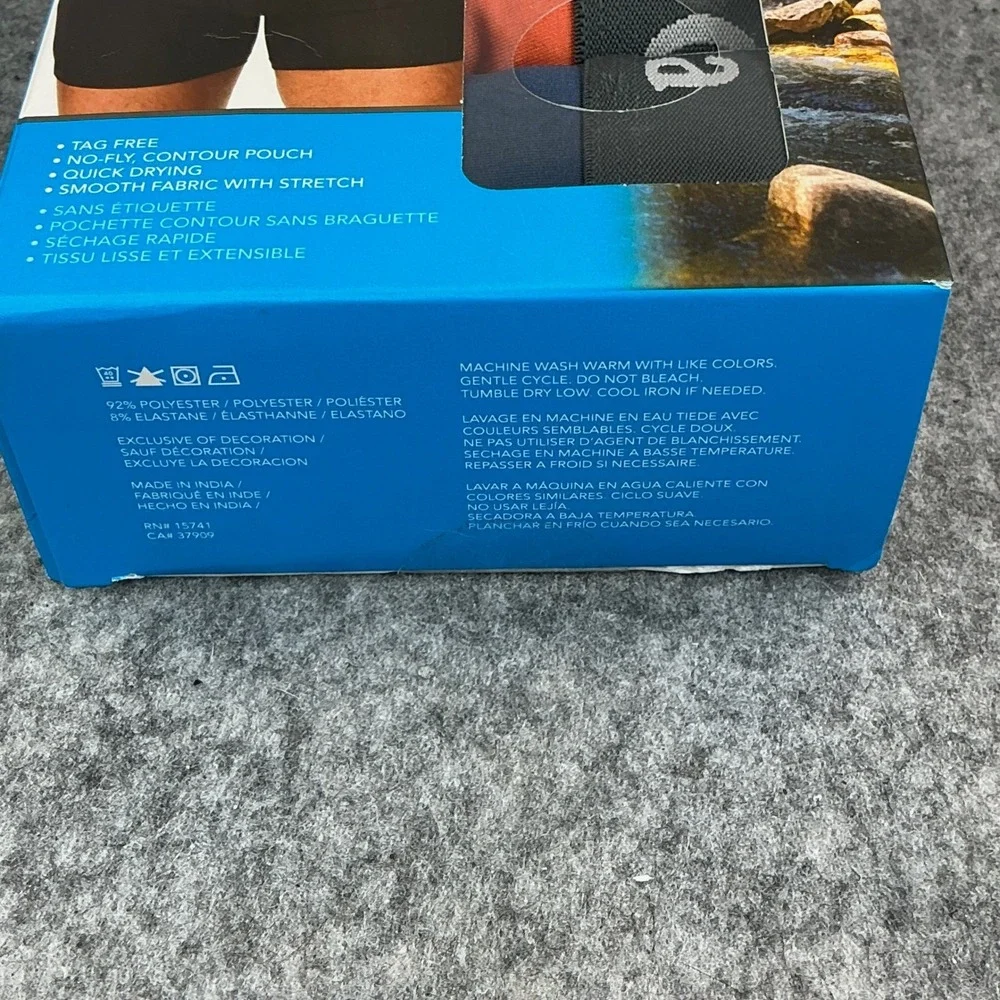 Columbia Mens 3 Pack High-Performance Stretch Boxer Briefs XL Multicolor New